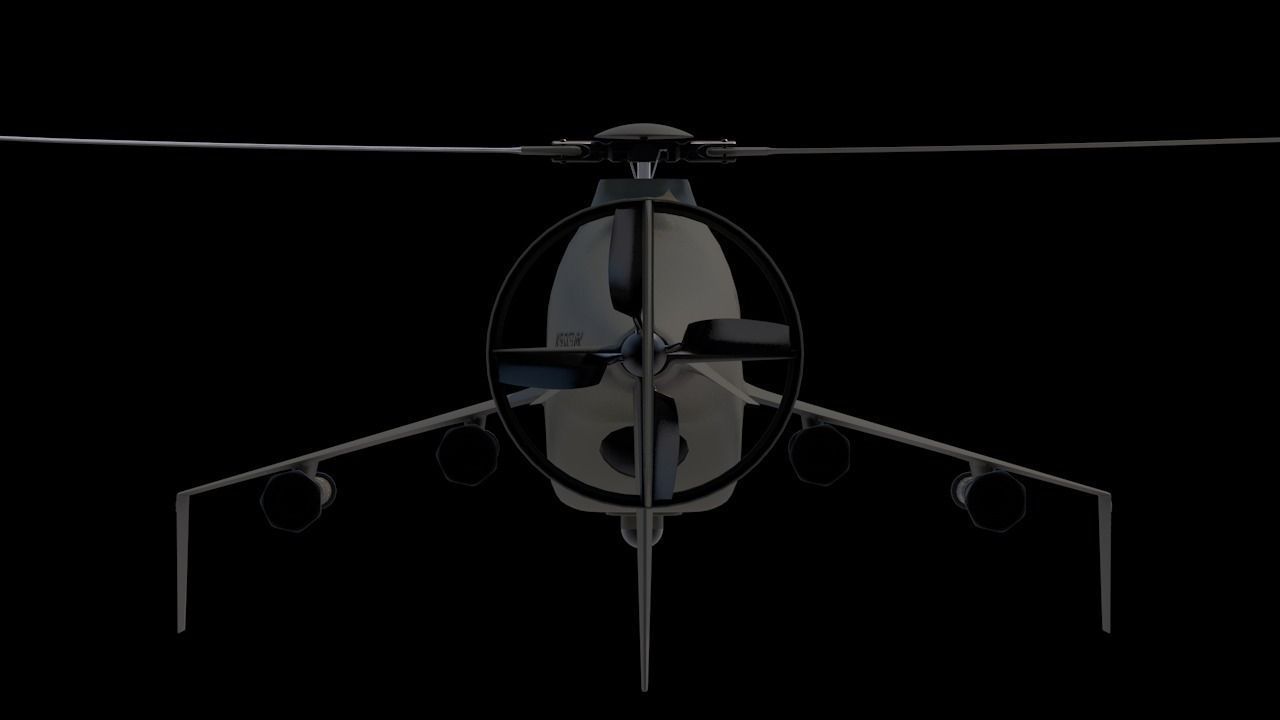 Sharkeye X UAS Tactical Helicopter VR Military Challenge Low-poly 3D model_5