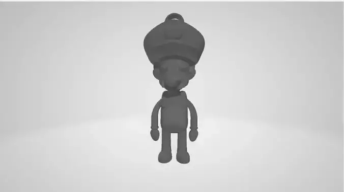 Mario 3d model cartoon character