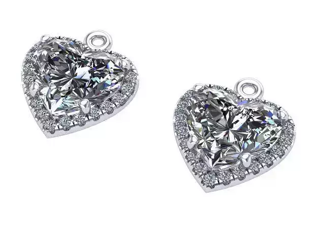 Heart  Shaped Diamond Pendant