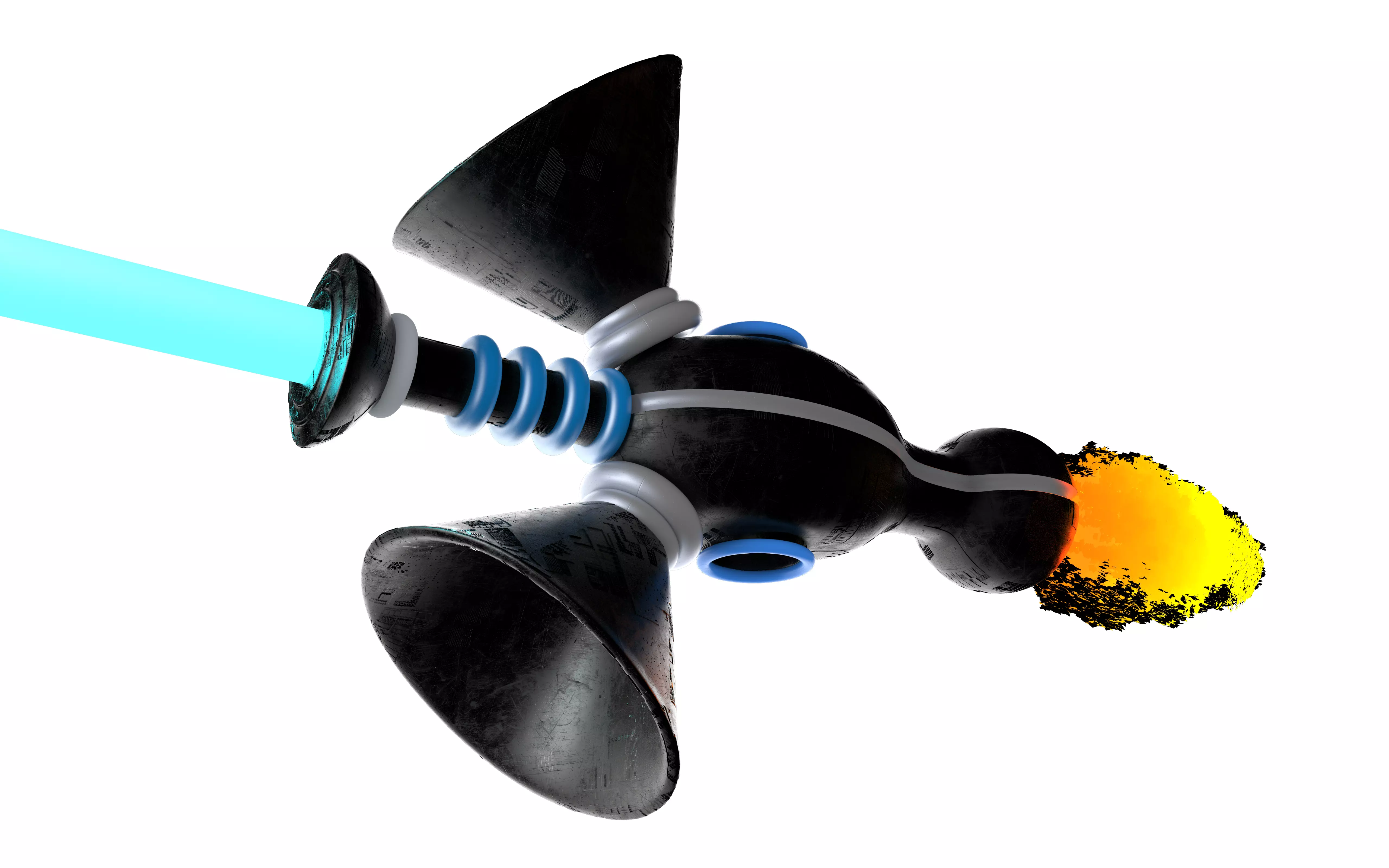 Caplan thruster Low-poly 3D model