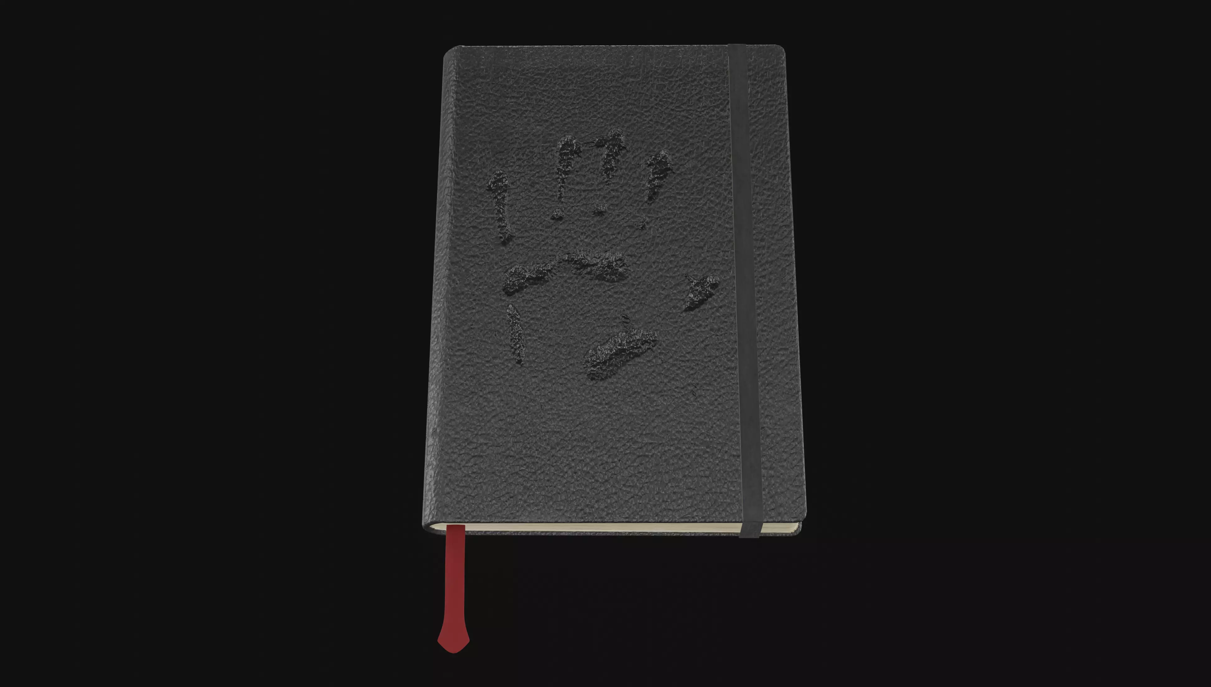 Notebook with blood stain on cover Free low-poly 3D model