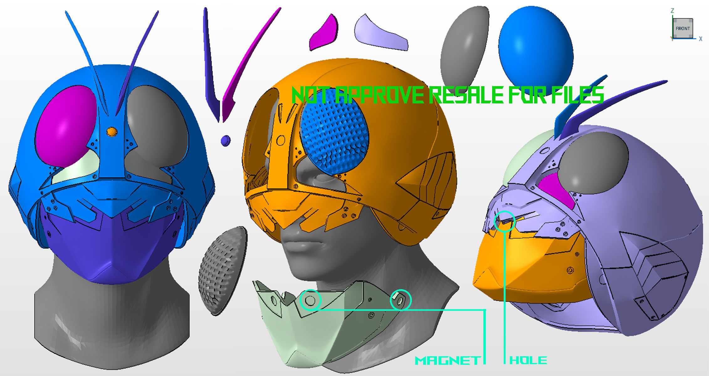 Kamen rider Shin 2023 3D print model_4