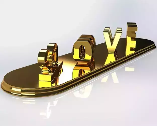 LOVE-SOULMATE DECORATIVE STAND 3D print model
