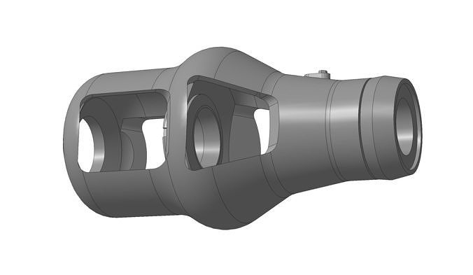 Tiger I tank early type muzzle break 3D print model
