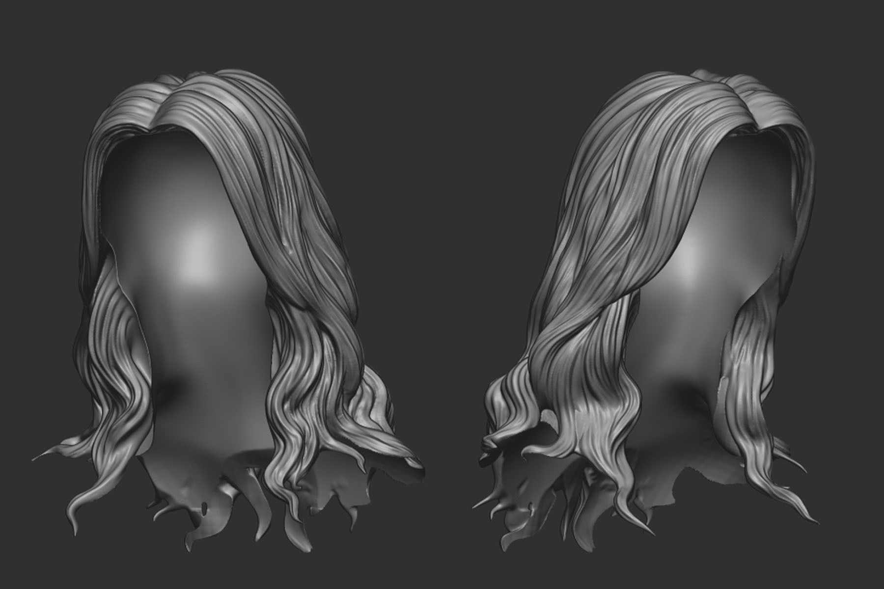 hair 21 3D print model_4