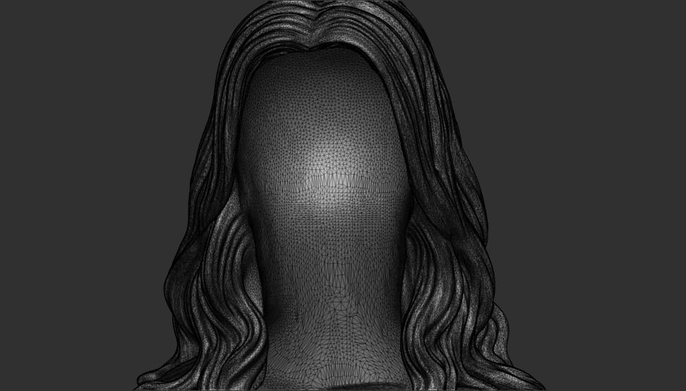 hair 21 3D print model_5