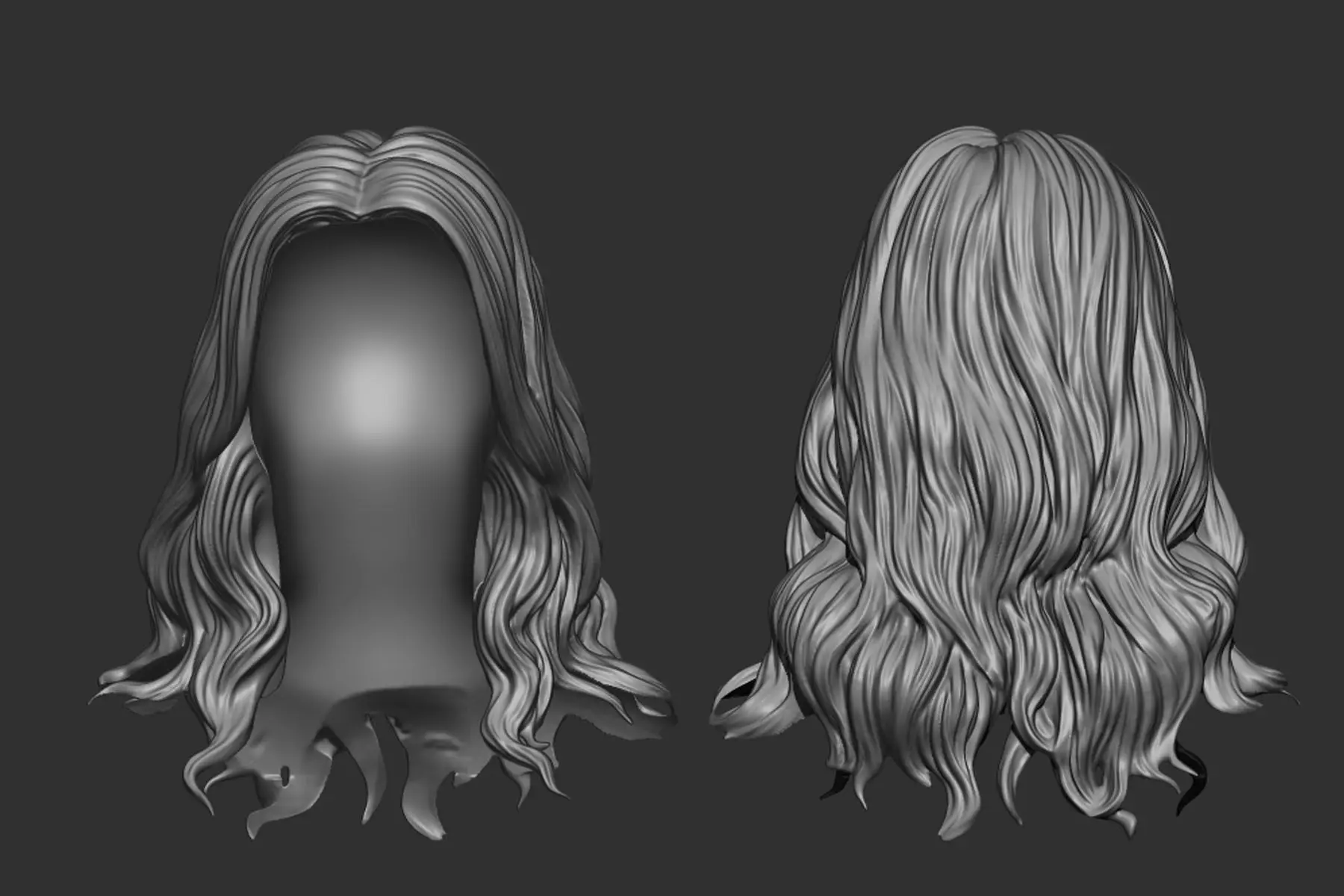 hair 21 3D print model_0