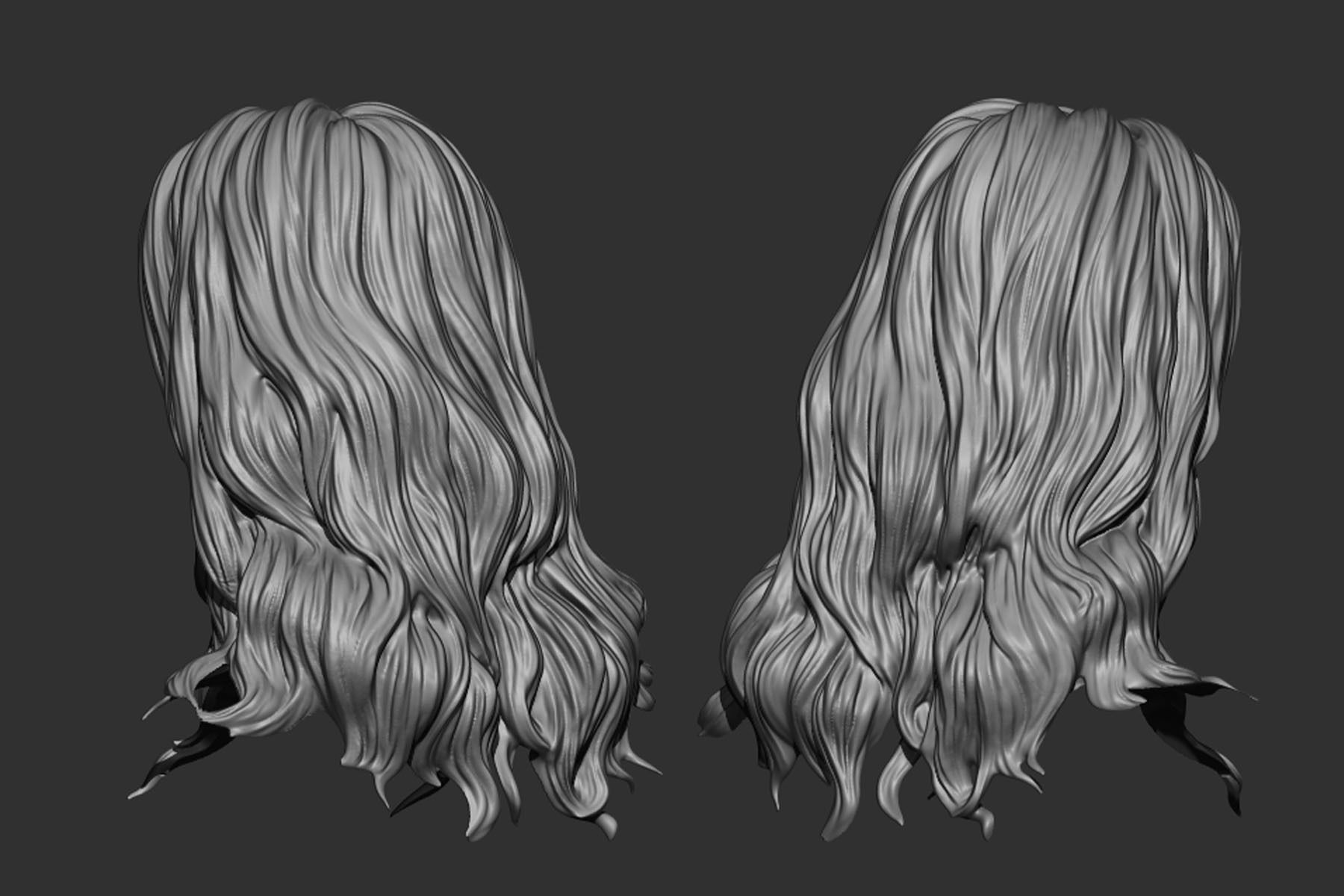 hair 21 3D print model_3