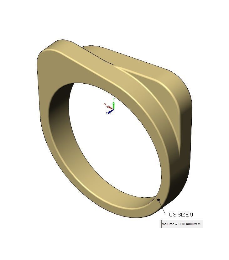 Rounded overlapping bars signet US sizes 5to9 3D print model_11