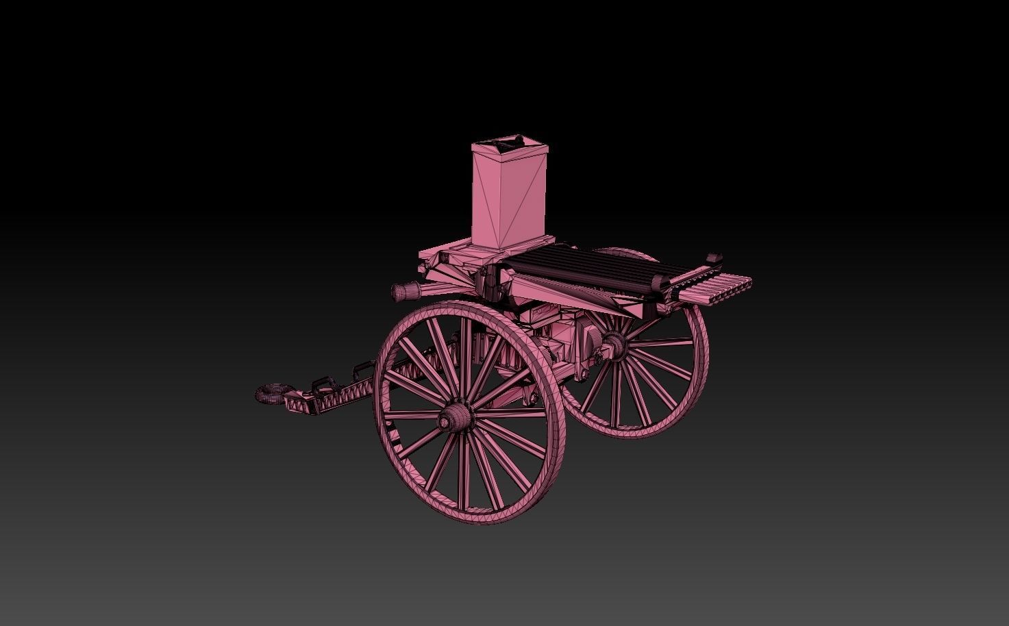 Nordenfelt Organ Gun 3D print model_5