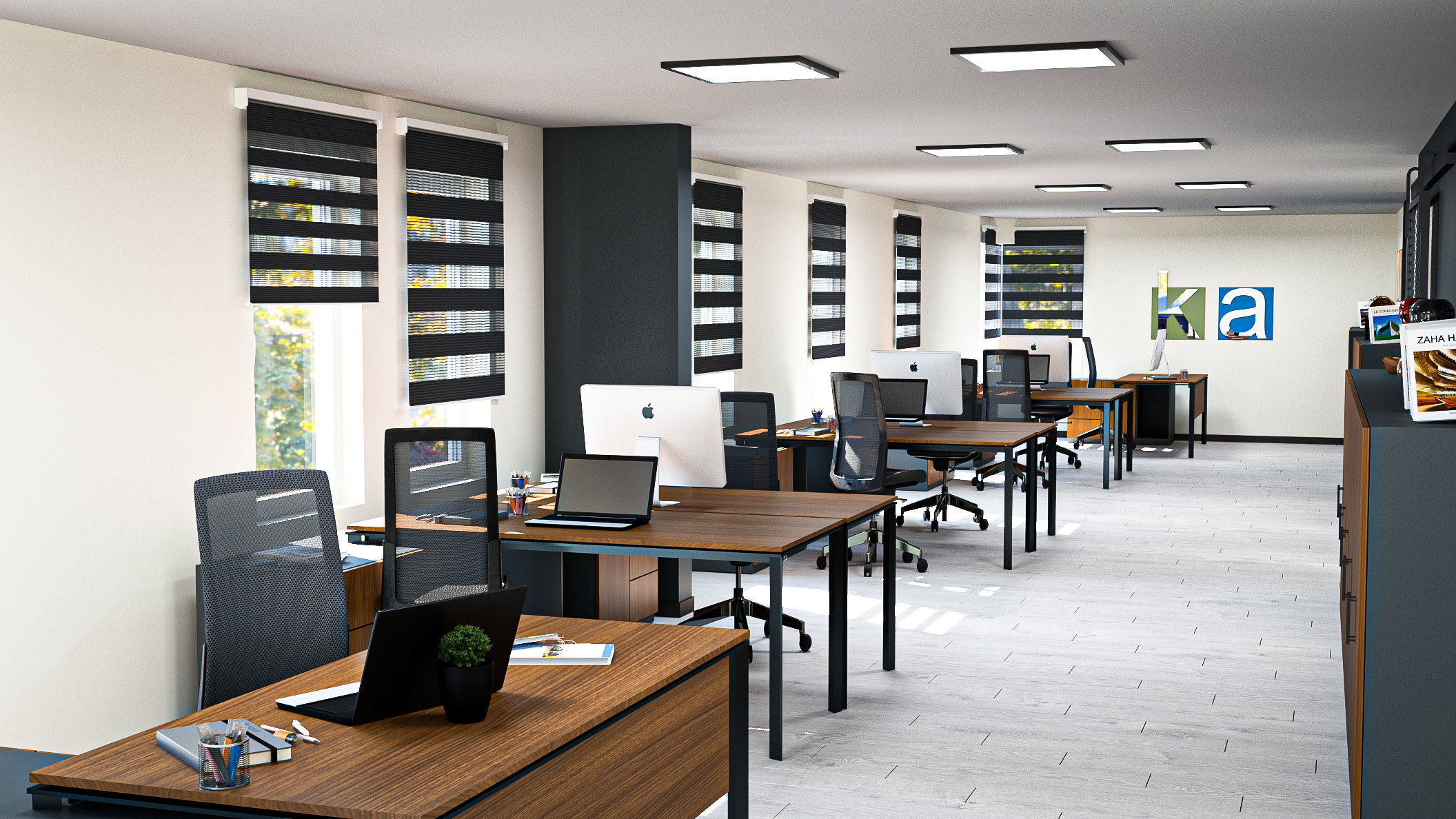 Office design 3DSMAX VRAY  3D model_1