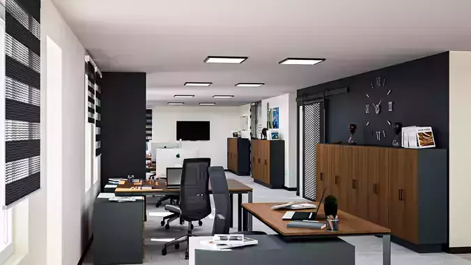 Office design 3DSMAX VRAY 