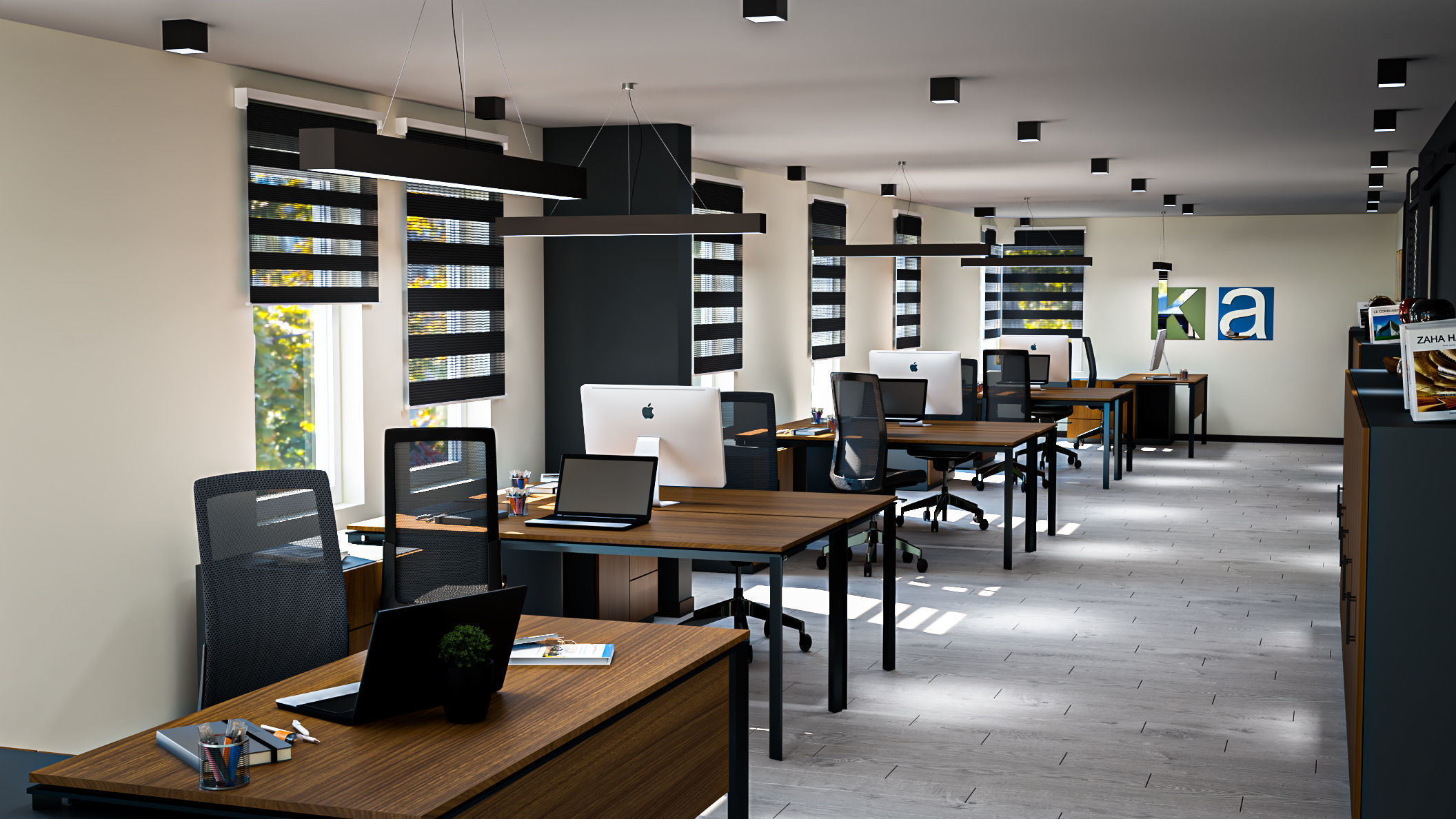 Office design 3DSMAX VRAY  3D model_3