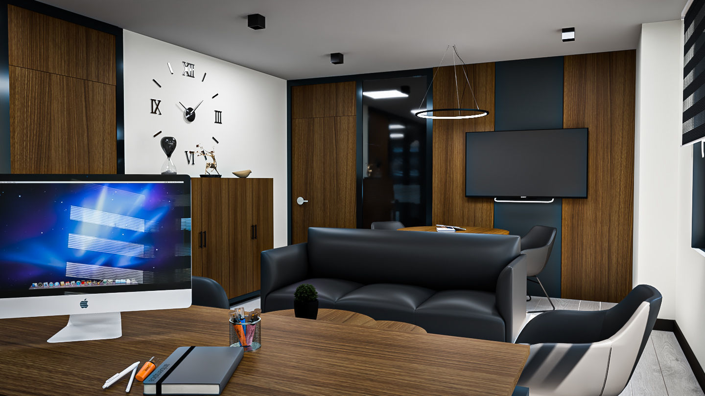 Office design 3DSMAX VRAY  3D model_5