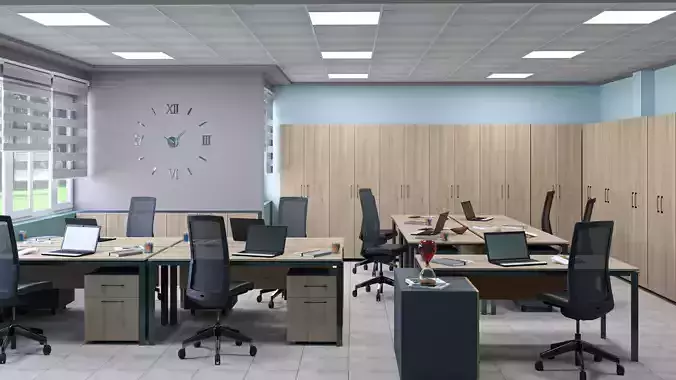 Office Design 2 3dsmax and vray  3D model