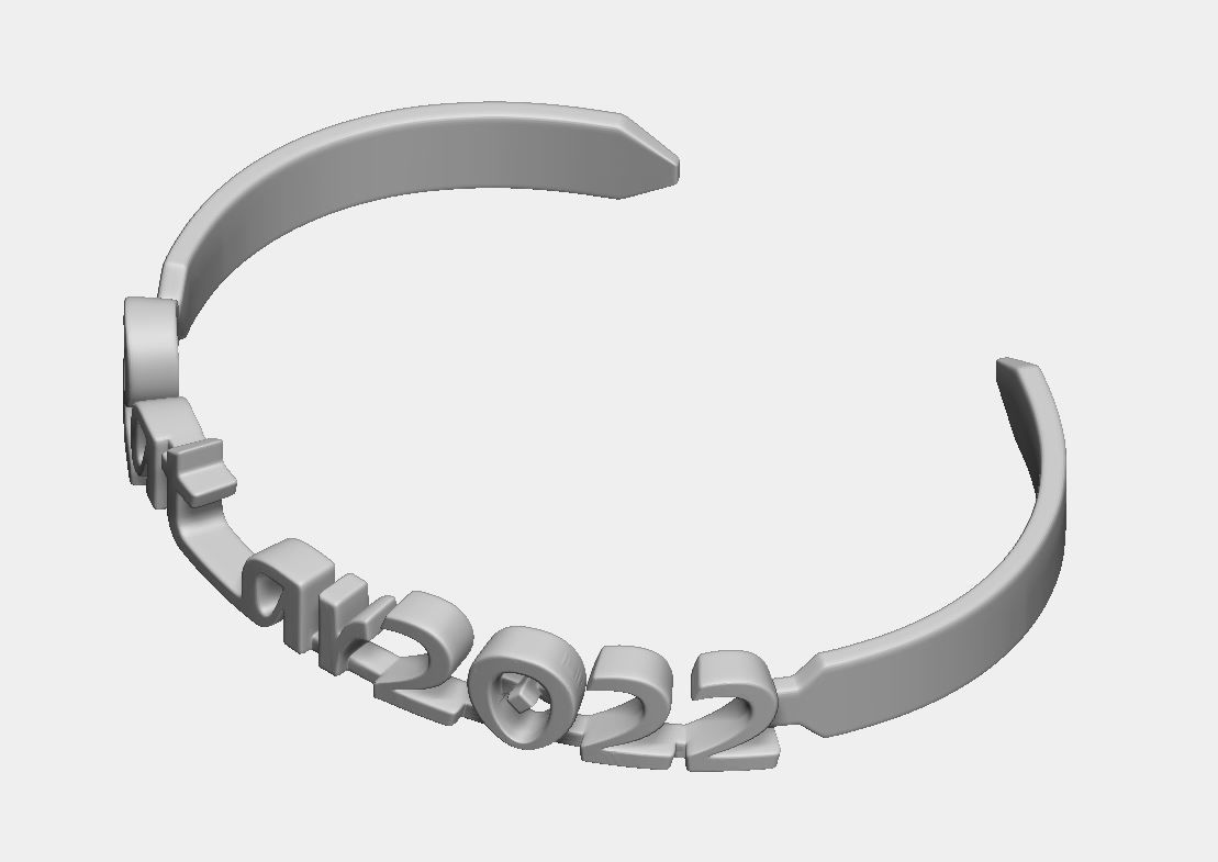 Qatar 2022 Bracelet 3D print model_9