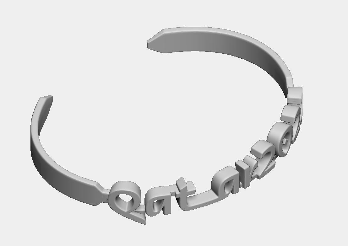 Qatar 2022 Bracelet 3D print model_8