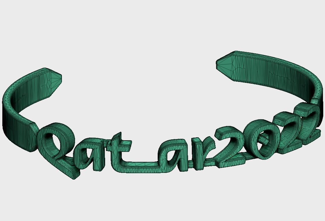 Qatar 2022 Bracelet 3D print model_17