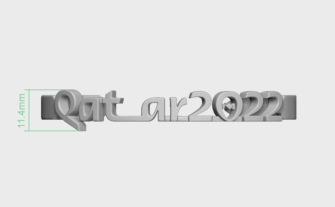 Qatar 2022 Bracelet 3D print model_3