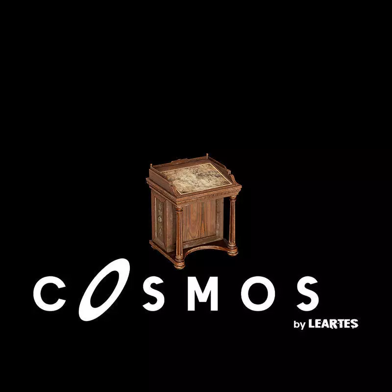 Steampunk Map Desk Low-poly 3D model_0