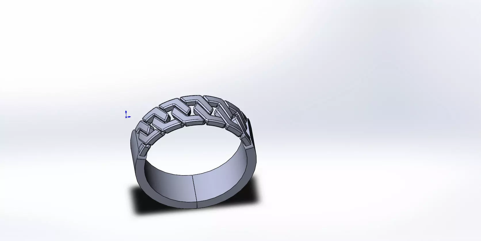ring gold 3D print model_0