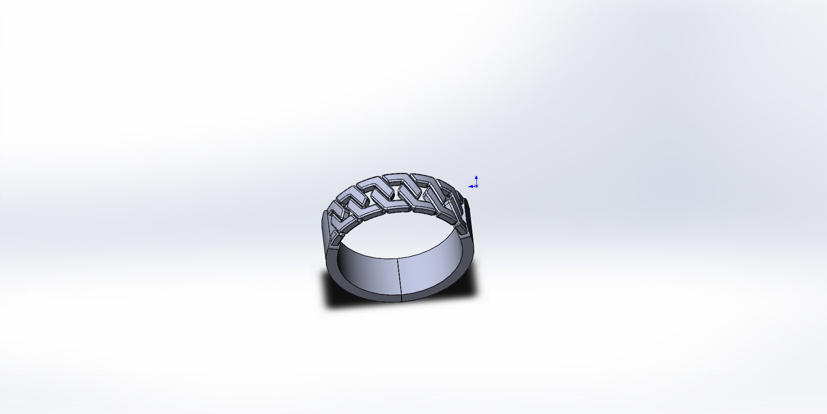 ring gold 3D print model_2