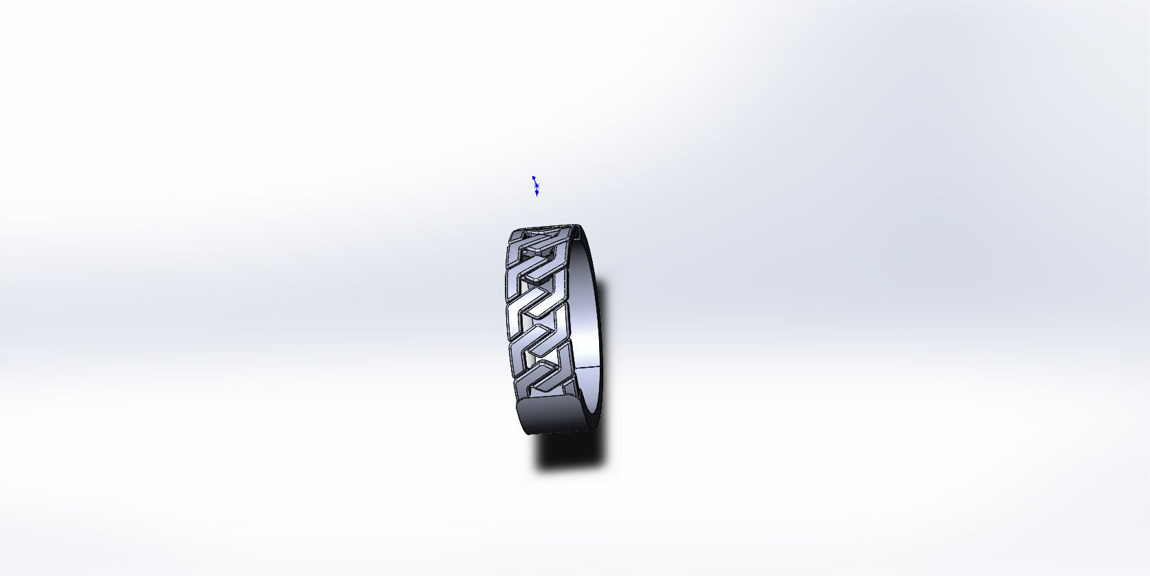 ring gold 3D print model_1