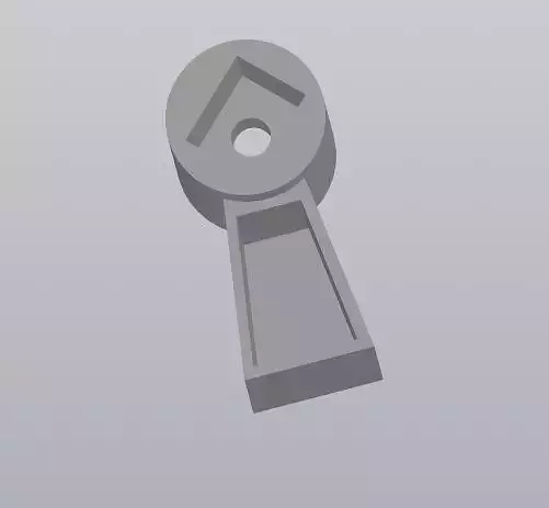 Washing machine faucet handle 3D print model