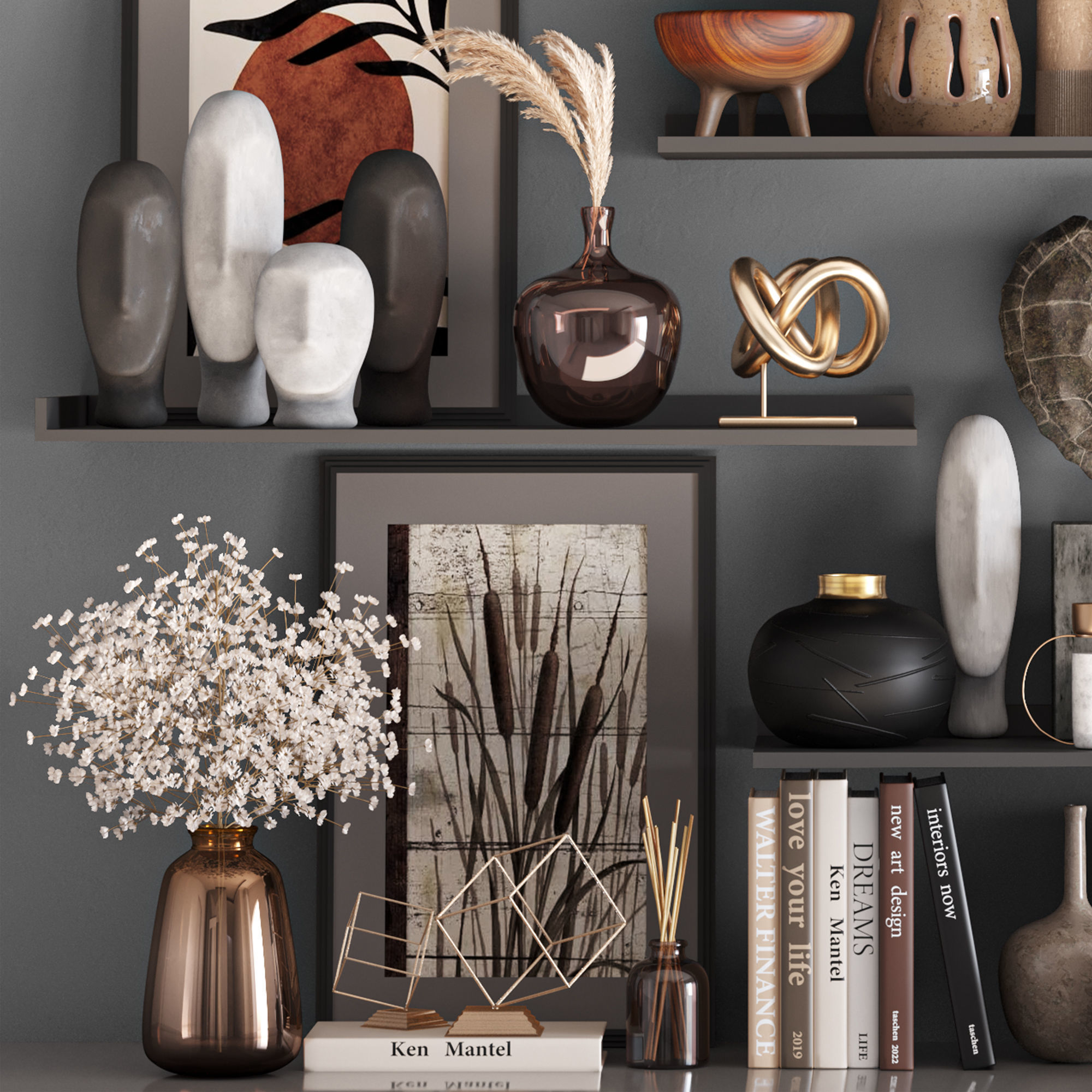 decorative set29 3D model_2