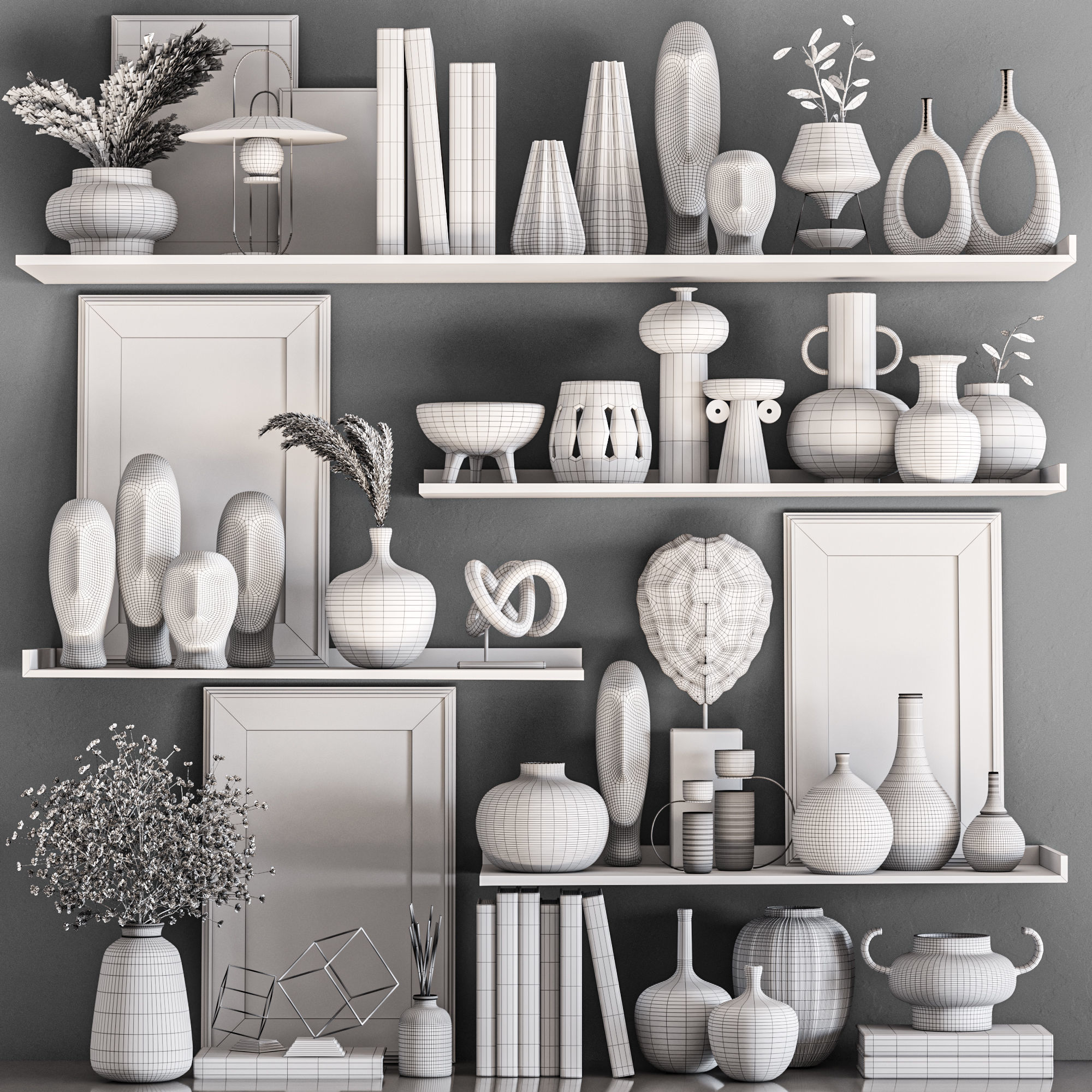 decorative set29 3D model_5