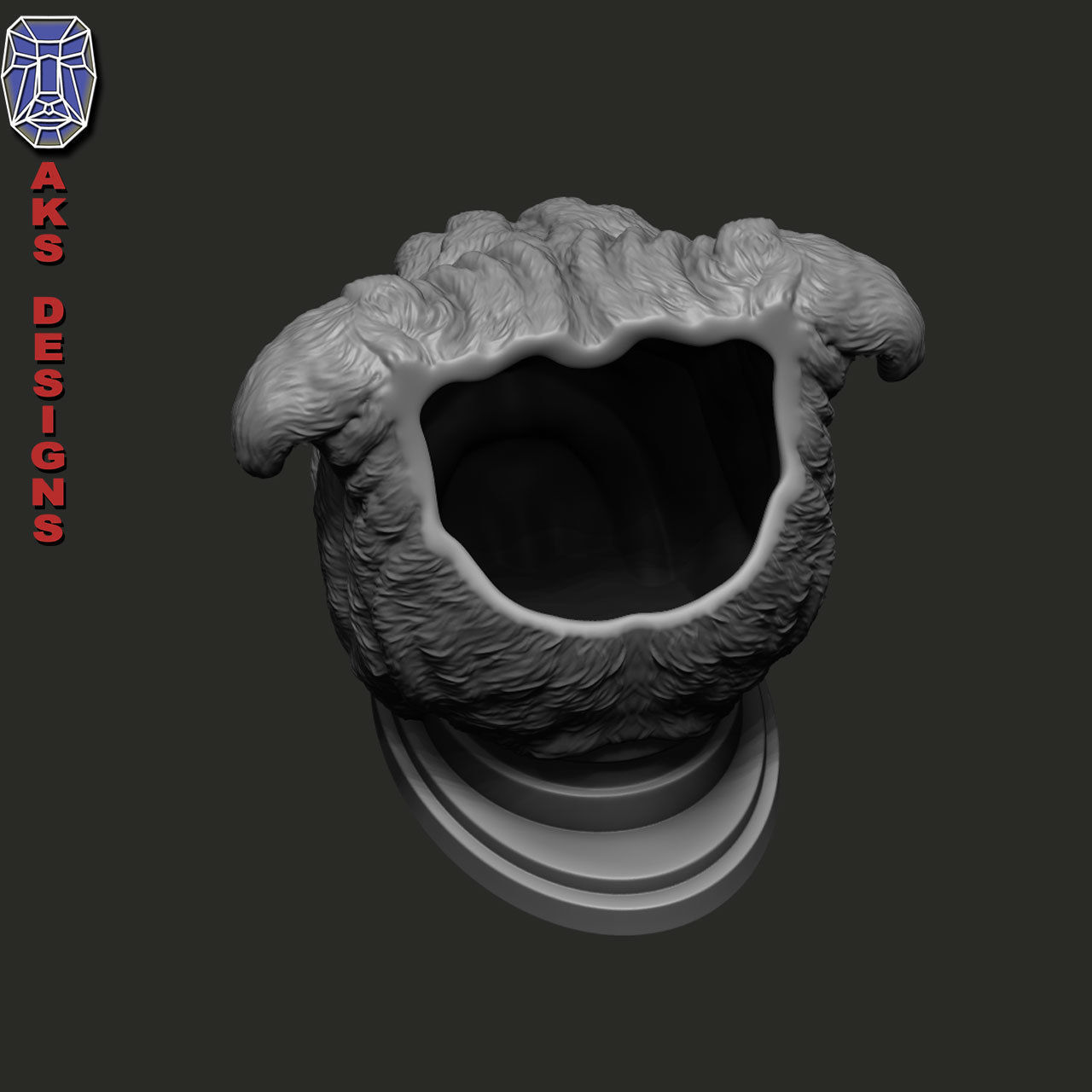 Bulldog version 1 Penstand cum flowerspot 3D print model_10