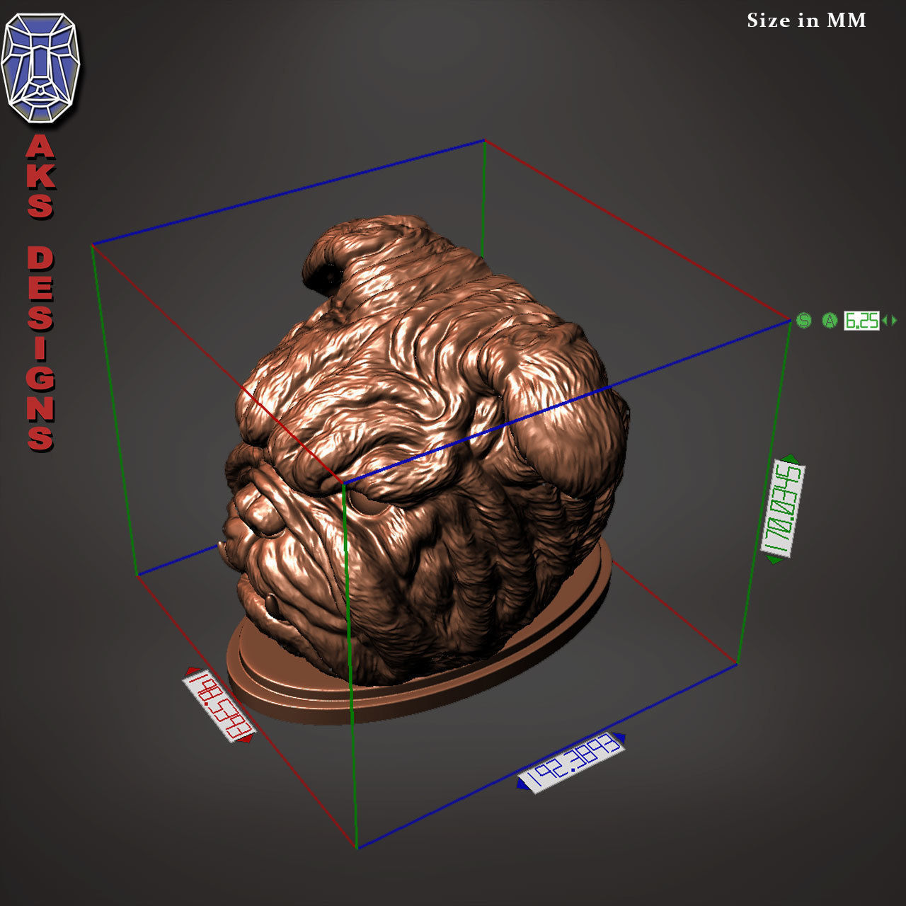 Bulldog version 1 Penstand cum flowerspot 3D print model_13