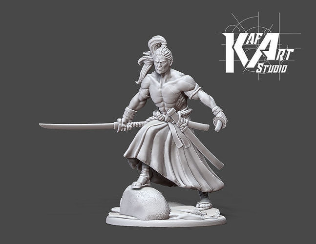 Ronin - Samurai - 35mm scale 3D print model