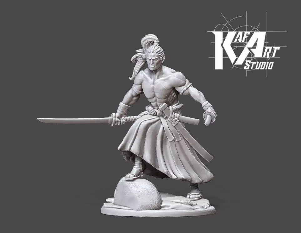 Ronin - Samurai - 35mm scale 3D print model_0