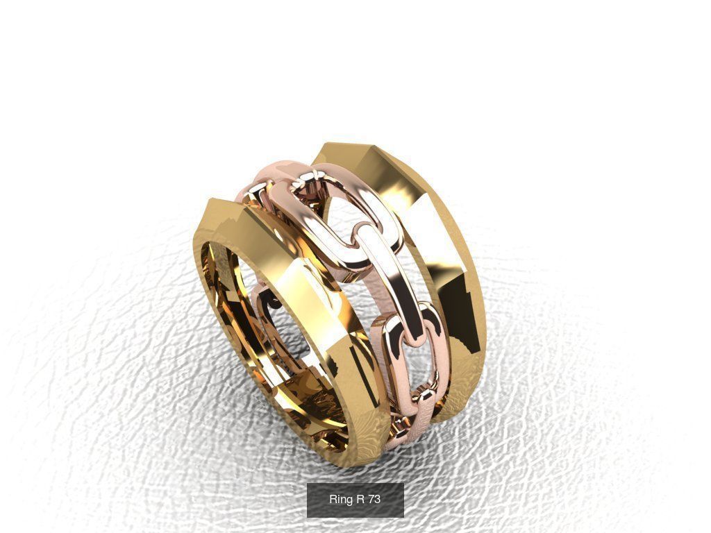 Ring collection gold with diamonds _6