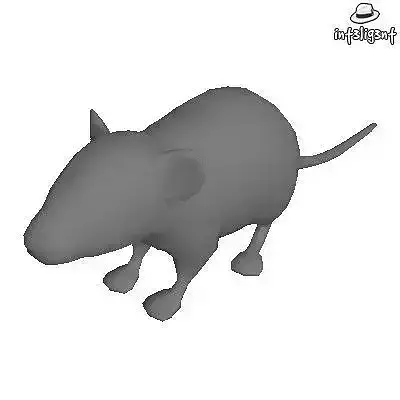 Low Poly Mouse rat Low-poly 3D model