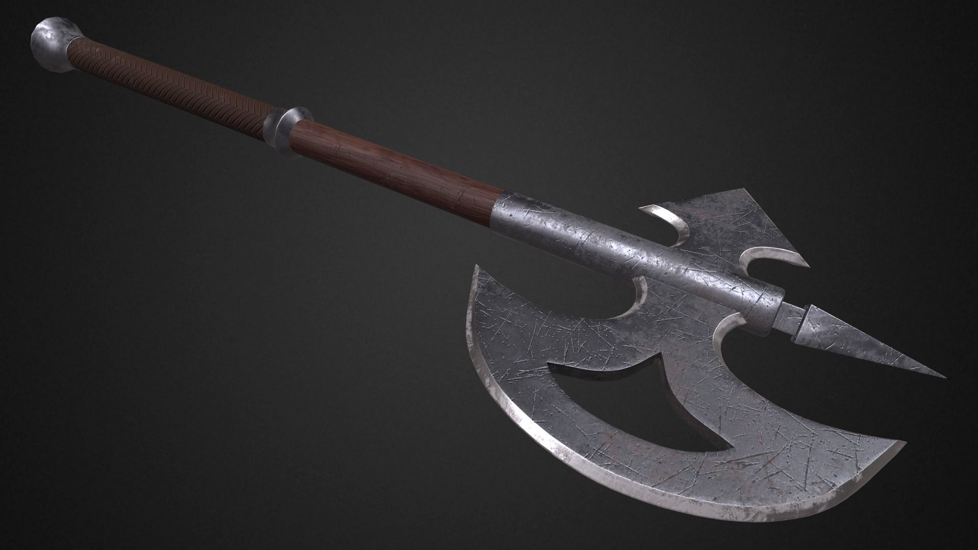 Medieval axes pack 3D Model Collection_16