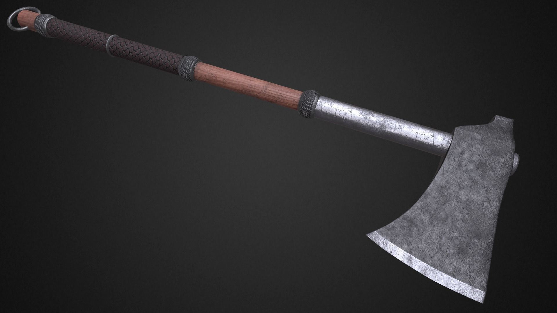 Medieval axes pack 3D Model Collection_21