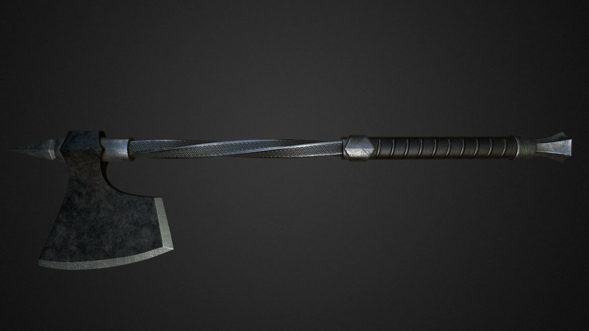 Medieval axes pack 3D Model Collection_24