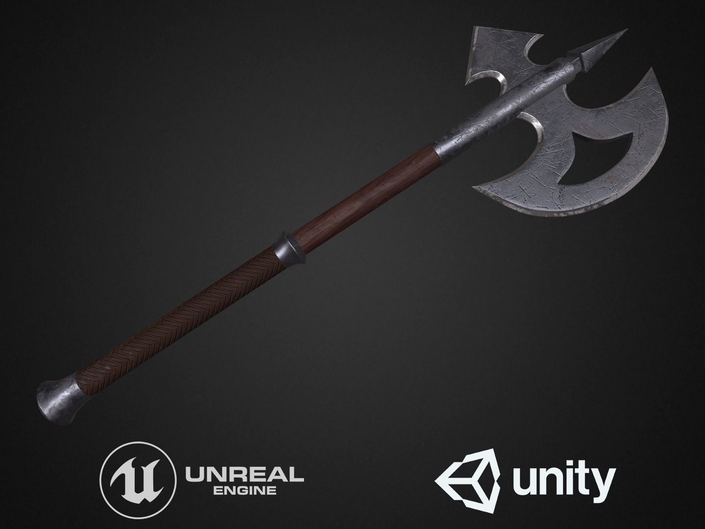 Medieval axes pack 3D Model Collection_5