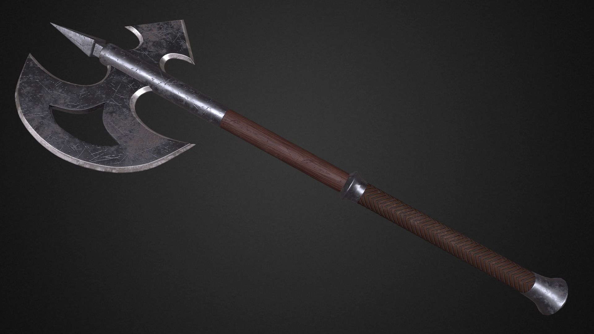 Medieval axes pack 3D Model Collection_15