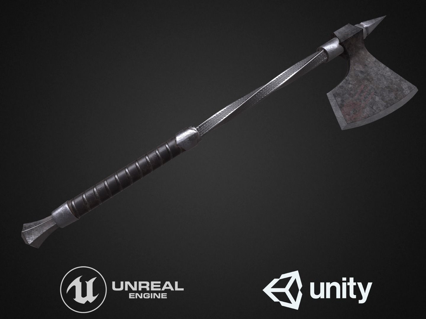 Medieval axes pack 3D Model Collection_2