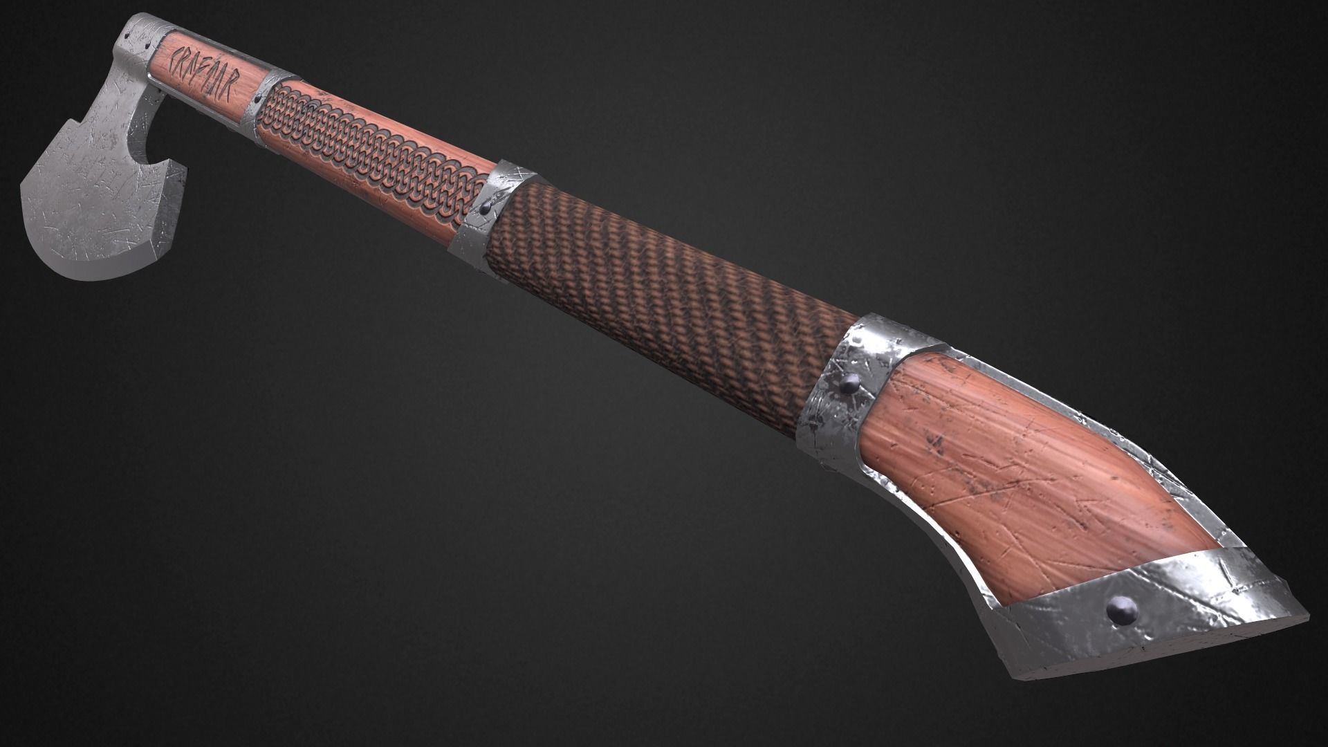 Medieval axes pack 3D Model Collection_27