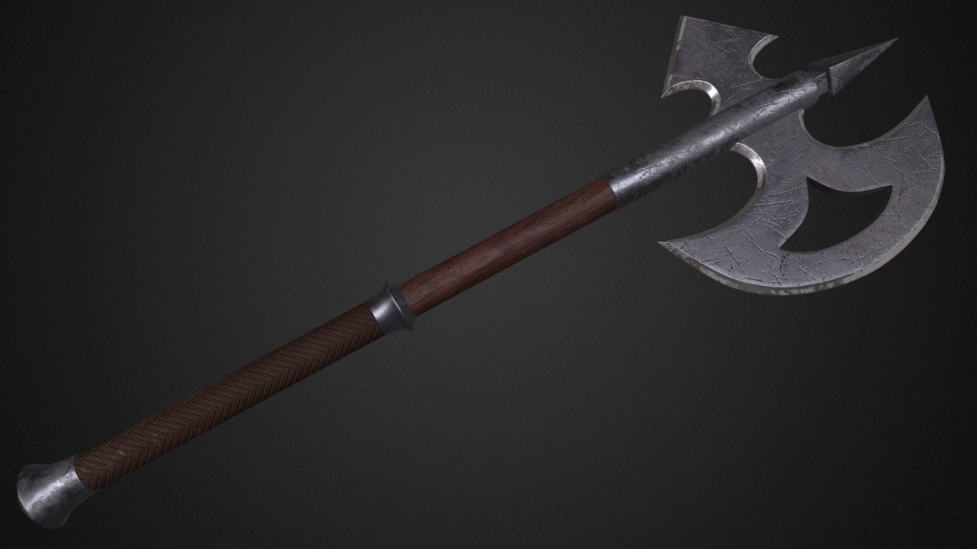 Medieval axes pack 3D Model Collection_14