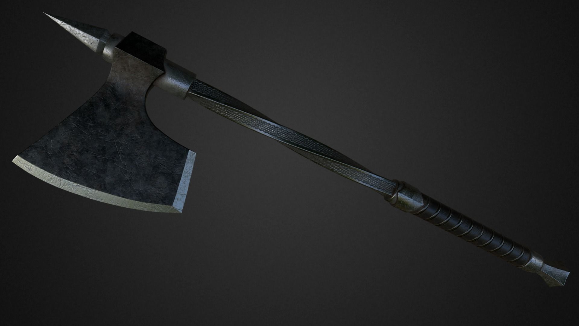 Medieval axes pack 3D Model Collection_29