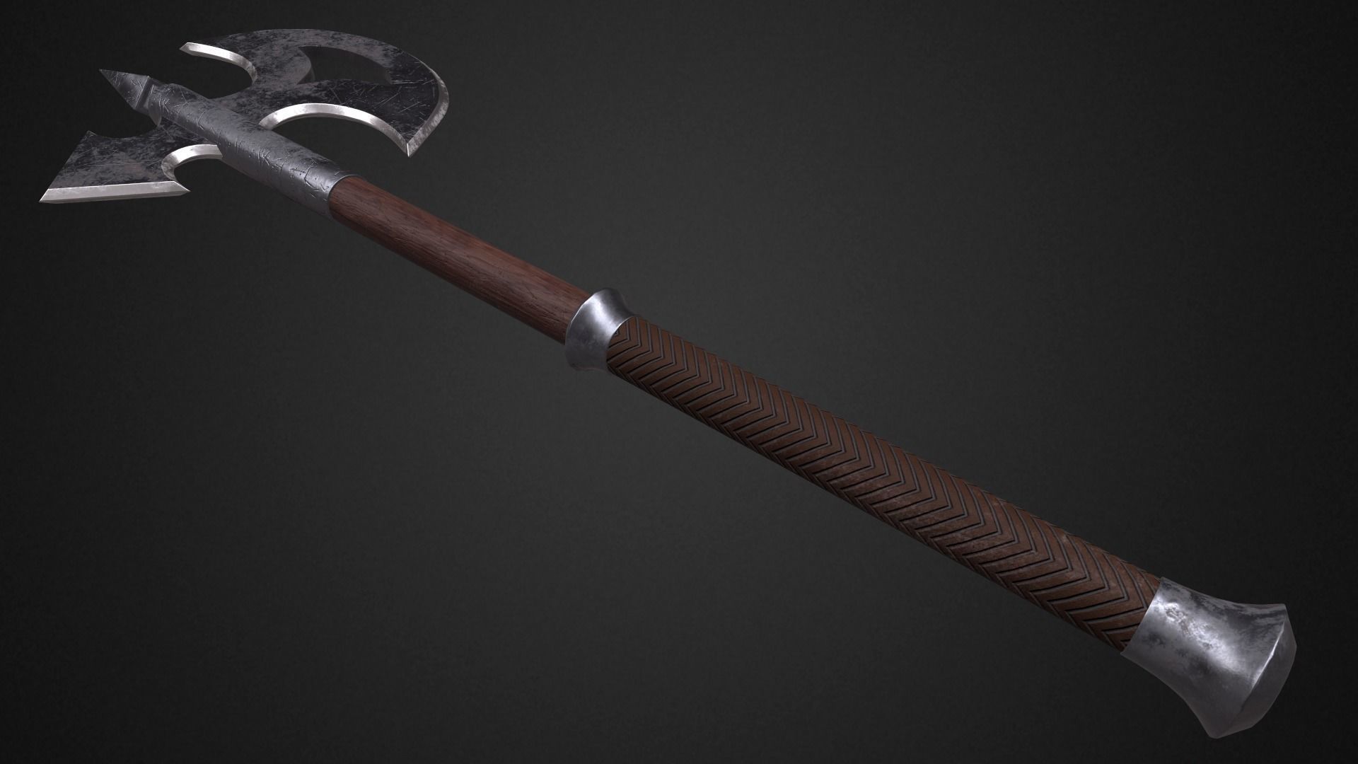 Medieval axes pack 3D Model Collection_12