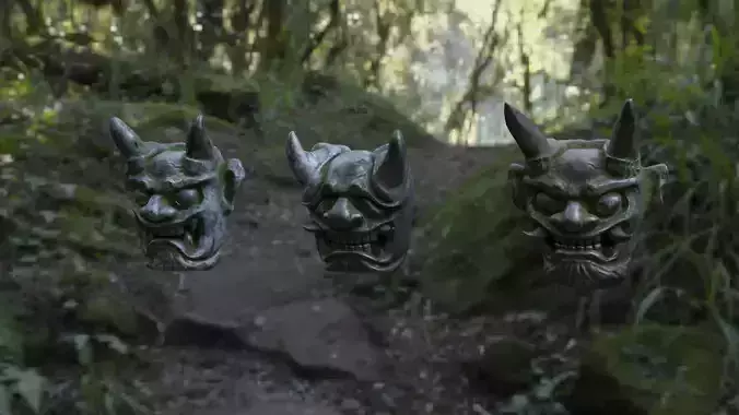 Japanese Building Rooftop Decoration Set 02