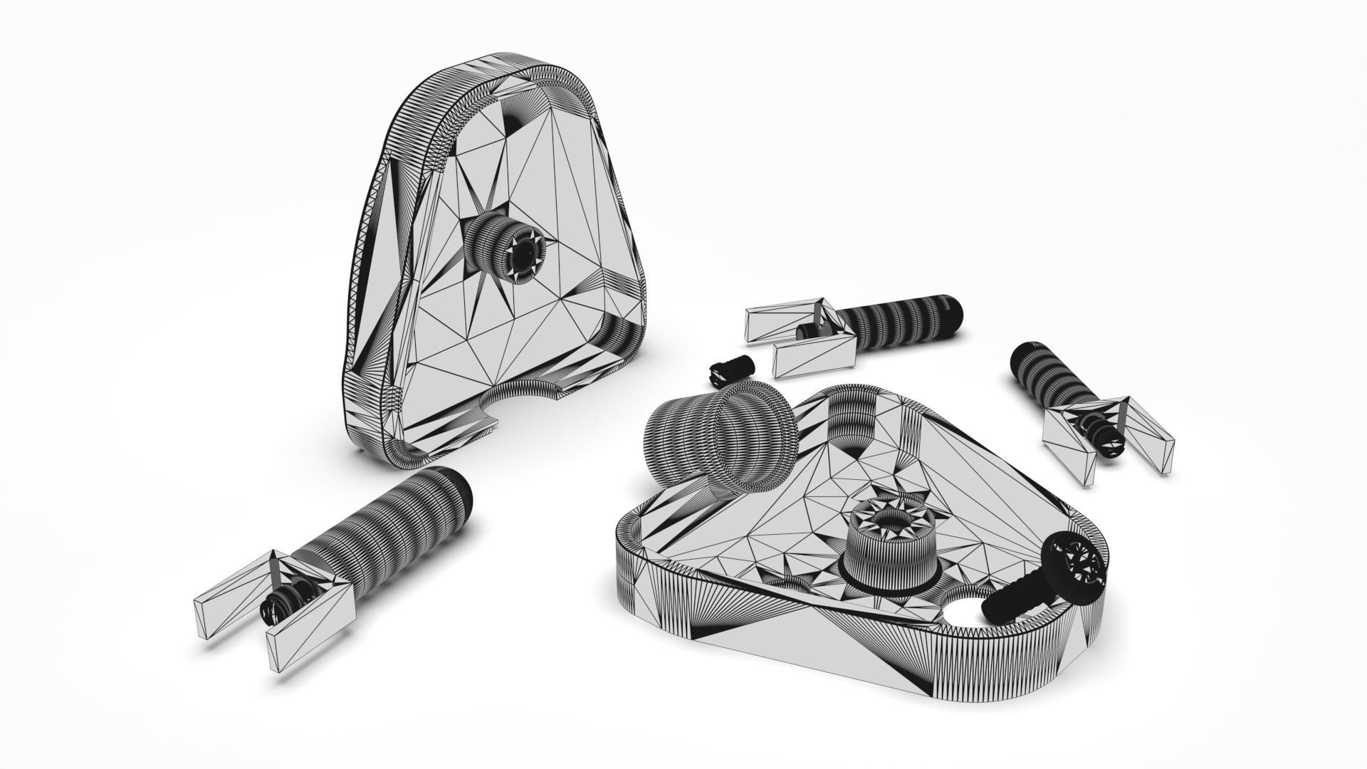 3 Pin Plug 3D model_5