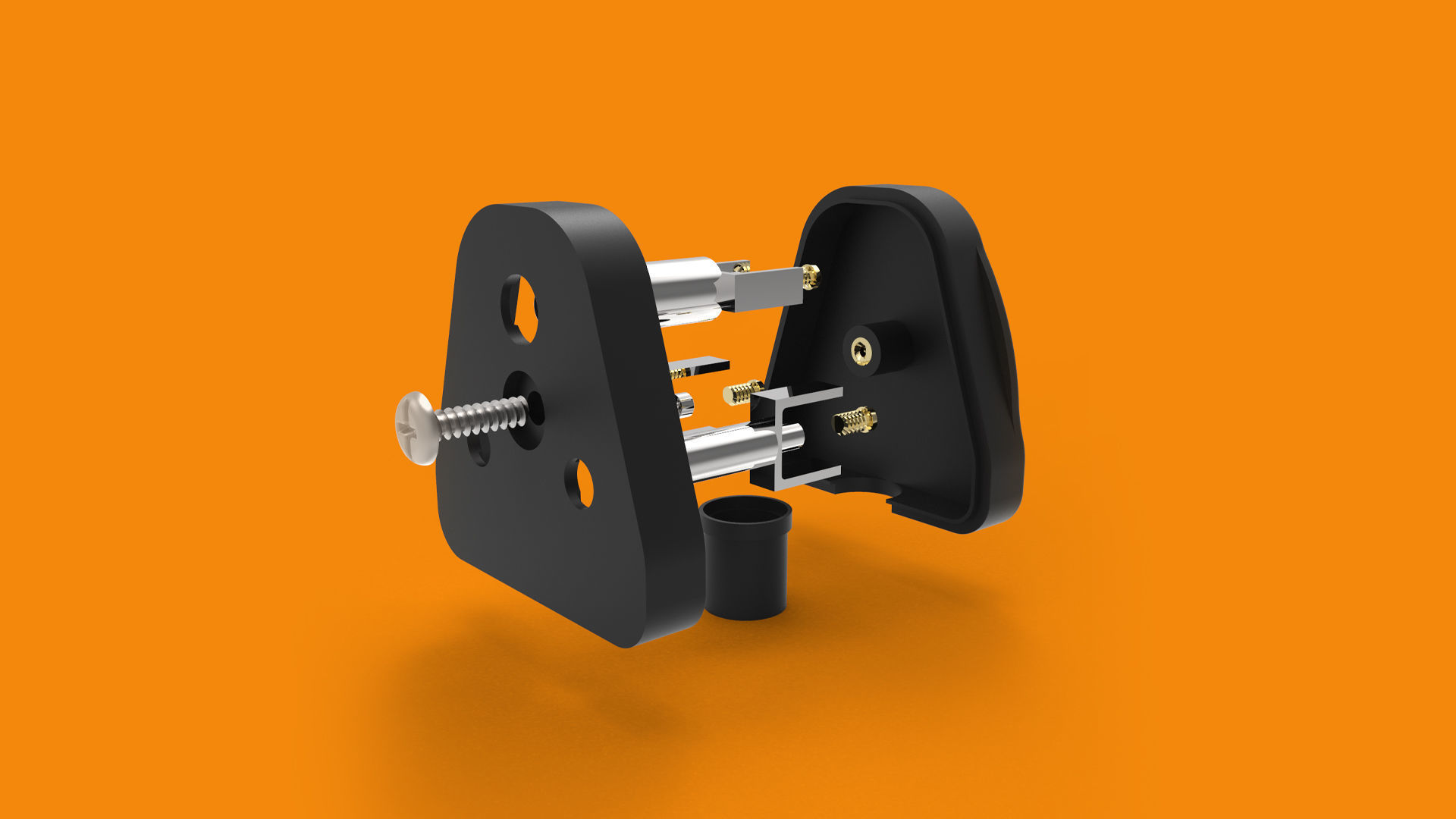 3 Pin Plug 3D model_3