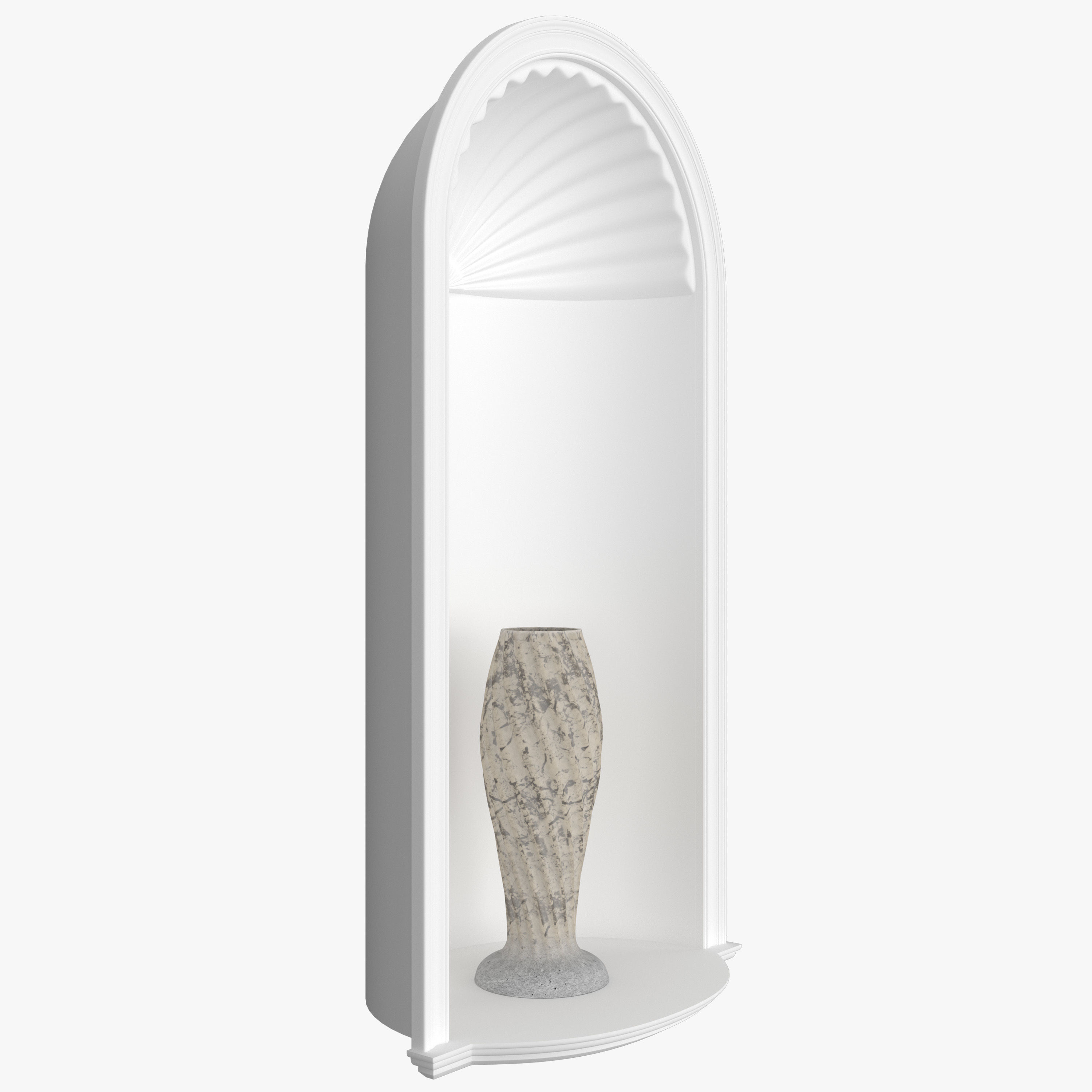 Wall niche 3D model_6